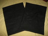 Housse de coussins noir 40x50 cm